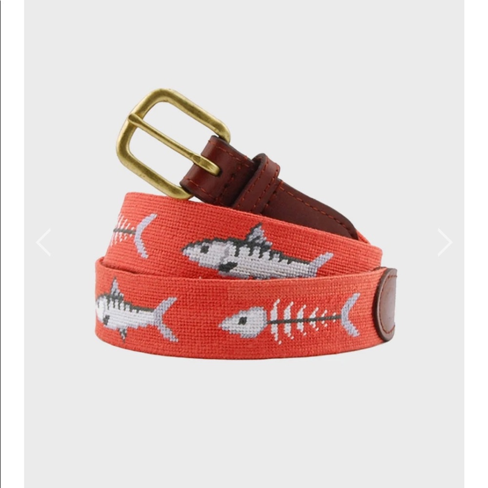 SMATHERS & BRANSON MEN'S BONE FISH BELT Size 36